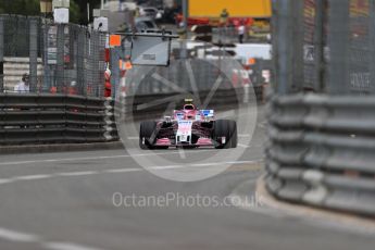 World © Octane Photographic Ltd. Formula 1 – Monaco GP - Practice 1. Sahara Force India VJM11 - Esteban Ocon. Monte-Carlo. Thursday 24th May 2018.