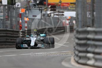 World © Octane Photographic Ltd. Formula 1 – Monaco GP - Practice 1. Mercedes AMG Petronas Motorsport AMG F1 W09 EQ Power+ - Valtteri Bottas. Monte-Carlo. Thursday 24th May 2018.