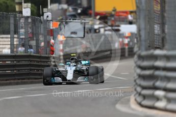 World © Octane Photographic Ltd. Formula 1 – Monaco GP - Practice 1. Mercedes AMG Petronas Motorsport AMG F1 W09 EQ Power+ - Valtteri Bottas. Monte-Carlo. Thursday 24th May 2018.