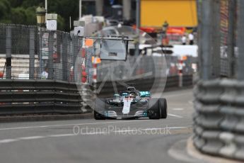 World © Octane Photographic Ltd. Formula 1 – Monaco GP - Practice 1. Mercedes AMG Petronas Motorsport AMG F1 W09 EQ Power+ - Lewis Hamilton. Monte-Carlo. Thursday 24th May 2018.