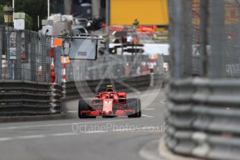 World © Octane Photographic Ltd. Formula 1 – Monaco GP - Practice 1. Scuderia Ferrari SF71-H – Kimi Raikkonen. Monte-Carlo. Thursday 24th May 2018.