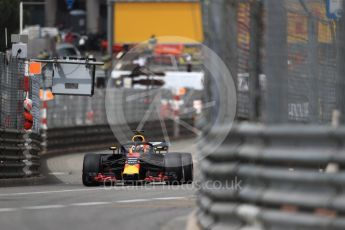 World © Octane Photographic Ltd. Formula 1 – Monaco GP - Practice 1. Aston Martin Red Bull Racing TAG Heuer RB14 – Daniel Ricciardo. Monte-Carlo. Thursday 24th May 2018.