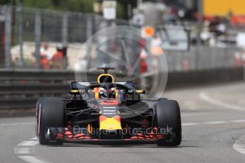 World © Octane Photographic Ltd. Formula 1 – Monaco GP - Practice 1. Aston Martin Red Bull Racing TAG Heuer RB14 – Daniel Ricciardo. Monte-Carlo. Thursday 24th May 2018.