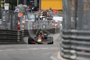 World © Octane Photographic Ltd. Formula 1 – Monaco GP - Practice 1. Aston Martin Red Bull Racing TAG Heuer RB14 – Max Verstappen. Monte-Carlo. Thursday 24th May 2018.