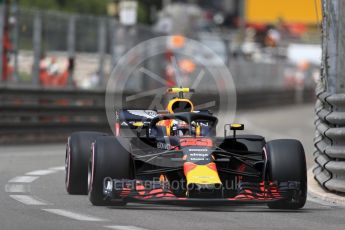 World © Octane Photographic Ltd. Formula 1 – Monaco GP - Practice 1. Aston Martin Red Bull Racing TAG Heuer RB14 – Max Verstappen. Monte-Carlo. Thursday 24th May 2018.