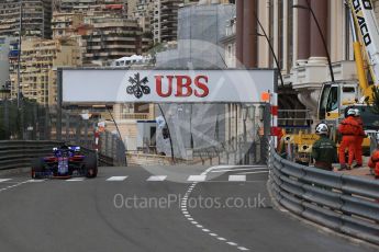 World © Octane Photographic Ltd. Formula 1 – Monaco GP - Practice 1. Scuderia Toro Rosso STR13 – Brendon Hartley. Monte-Carlo. Thursday 24th May 2018.