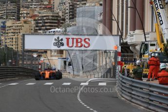 World © Octane Photographic Ltd. Formula 1 – Monaco GP - Practice 1. McLaren MCL33 – Stoffel Vandoorne. Monte-Carlo. Thursday 24th May 2018.