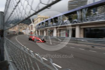 World © Octane Photographic Ltd. Formula 1 – Monaco GP - Practice 1. Scuderia Ferrari SF71-H – Kimi Raikkonen. Monte-Carlo. Thursday 24th May 2018.