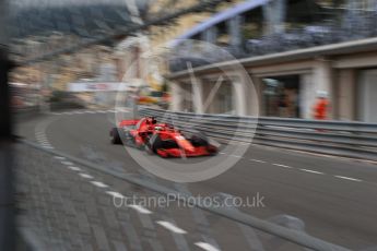 World © Octane Photographic Ltd. Formula 1 – Monaco GP - Practice 1. Scuderia Ferrari SF71-H – Sebastian Vettel. Monte-Carlo. Thursday 24th May 2018.