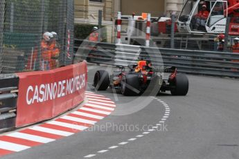 World © Octane Photographic Ltd. Formula 1 – Monaco GP - Practice 1. Aston Martin Red Bull Racing TAG Heuer RB14 – Daniel Ricciardo. Monte-Carlo. Thursday 24th May 2018.