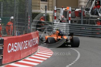 World © Octane Photographic Ltd. Formula 1 – Monaco GP - Practice 1. McLaren MCL33 – Stoffel Vandoorne. Monte-Carlo. Thursday 24th May 2018.