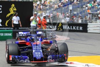 World © Octane Photographic Ltd. Formula 1 – Monaco GP - Practice 2. Scuderia Toro Rosso STR13 – Brendon Hartley. Monte-Carlo. Thursday 24th May 2018.