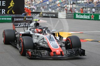 World © Octane Photographic Ltd. Formula 1 – Monaco GP - Practice 2. Haas F1 Team VF-18 – Kevin Magnussen. Monte-Carlo. Thursday 24th May 2018.