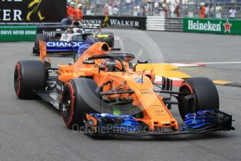 World © Octane Photographic Ltd. Formula 1 – Monaco GP - Practice 2. McLaren MCL33 – Stoffel Vandoorne. Monte-Carlo. Thursday 24th May 2018.