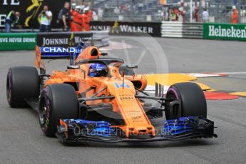 World © Octane Photographic Ltd. Formula 1 – Monaco GP - Practice 2. McLaren MCL33 – Fernando Alonso. Monte-Carlo. Thursday 24th May 2018.