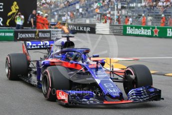 World © Octane Photographic Ltd. Formula 1 – Monaco GP - Practice 2. Scuderia Toro Rosso STR13 – Brendon Hartley. Monte-Carlo. Thursday 24th May 2018.