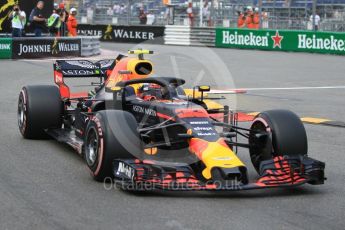 World © Octane Photographic Ltd. Formula 1 – Monaco GP - Practice 2. Aston Martin Red Bull Racing TAG Heuer RB14 – Max Verstappen. Monte-Carlo. Thursday 24th May 2018.