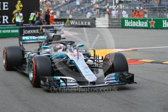 World © Octane Photographic Ltd. Formula 1 – Monaco GP - Practice 2. Mercedes AMG Petronas Motorsport AMG F1 W09 EQ Power+ - Lewis Hamilton. Monte-Carlo. Thursday 24th May 2018.