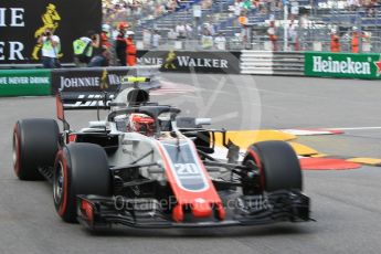 World © Octane Photographic Ltd. Formula 1 – Monaco GP - Practice 2. Haas F1 Team VF-18 – Kevin Magnussen. Monte-Carlo. Thursday 24th May 2018.