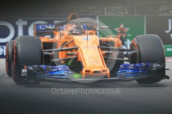 World © Octane Photographic Ltd. Formula 1 – Monaco GP - Practice 2. McLaren MCL33 – Stoffel Vandoorne. Monte-Carlo. Thursday 24th May 2018.