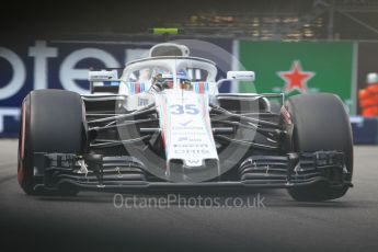 World © Octane Photographic Ltd. Formula 1 – Monaco GP - Practice 2. Williams Martini Racing FW41 – Sergey Sirotkin. Monte-Carlo. Thursday 24th May 2018.