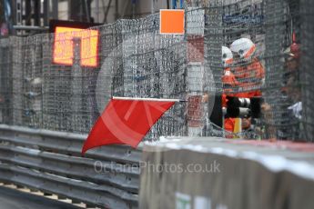 World © Octane Photographic Ltd. Formula 1 – Monaco GP - Practice 2. Red flag. Monte-Carlo. Thursday 24th May 2018.