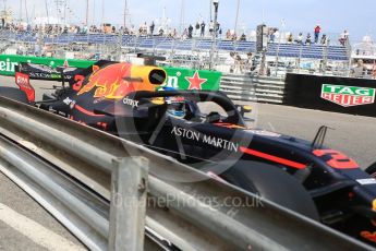World © Octane Photographic Ltd. Formula 1 – Monaco GP - Practice 2. Aston Martin Red Bull Racing TAG Heuer RB14 – Daniel Ricciardo. Monte-Carlo. Thursday 24th May 2018.
