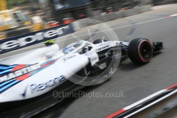 World © Octane Photographic Ltd. Formula 1 – Monaco GP - Practice 2. Williams Martini Racing FW41 – Sergey Sirotkin. Monte-Carlo. Thursday 24th May 2018.