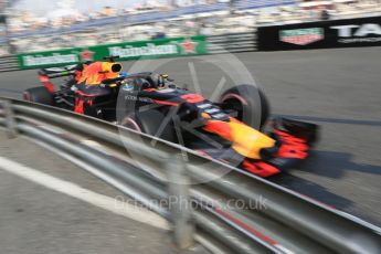 World © Octane Photographic Ltd. Formula 1 – Monaco GP - Practice 2. Aston Martin Red Bull Racing TAG Heuer RB14 – Daniel Ricciardo. Monte-Carlo. Thursday 24th May 2018.