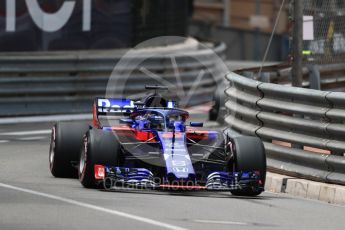 World © Octane Photographic Ltd. Formula 1 – Monaco GP - Practice 2. Scuderia Toro Rosso STR13 – Brendon Hartley. Monte-Carlo. Thursday 24th May 2018.