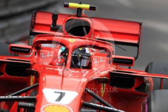 World © Octane Photographic Ltd. Formula 1 – Monaco GP - Practice 2. Scuderia Ferrari SF71-H – Kimi Raikkonen. Monte-Carlo. Thursday 24th May 2018.