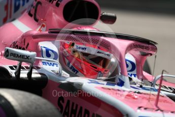 World © Octane Photographic Ltd. Formula 1 – Monaco GP - Practice 2. Sahara Force India VJM11 - Esteban Ocon. Monte-Carlo. Thursday 24th May 2018.