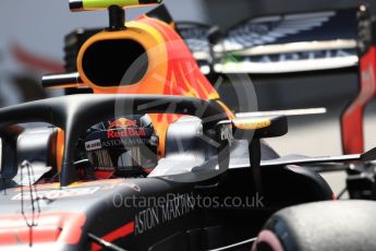 World © Octane Photographic Ltd. Formula 1 – Monaco GP - Practice 2. Aston Martin Red Bull Racing TAG Heuer RB14 – Max Verstappen. Monte-Carlo. Thursday 24th May 2018.