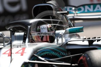 World © Octane Photographic Ltd. Formula 1 – Monaco GP - Practice 2. Mercedes AMG Petronas Motorsport AMG F1 W09 EQ Power+ - Lewis Hamilton. Monte-Carlo. Thursday 24th May 2018.