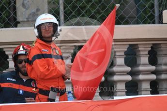 World © Octane Photographic Ltd. Formula 1 – Monaco GP - Practice 2. Red flag. Monte-Carlo. Thursday 24th May 2018.