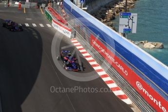 World © Octane Photographic Ltd. Formula 1 – Monaco GP - Practice 2. Scuderia Toro Rosso STR13 – Pierre Gasly. Monte-Carlo. Thursday 24th May 2018.