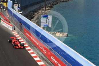 World © Octane Photographic Ltd. Formula 1 – Monaco GP - Practice 2. Scuderia Ferrari SF71-H – Kimi Raikkonen. Monte-Carlo. Thursday 24th May 2018.