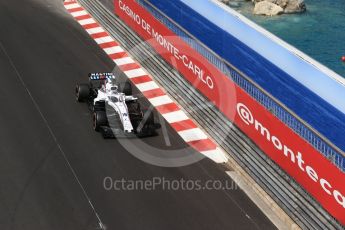 World © Octane Photographic Ltd. Formula 1 – Monaco GP - Practice 2. Williams Martini Racing FW41 – Lance Stroll. Monte-Carlo. Thursday 24th May 2018.