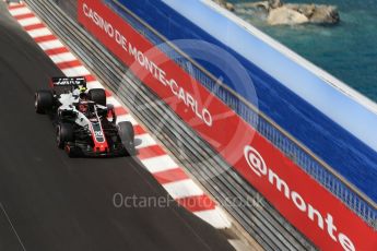 World © Octane Photographic Ltd. Formula 1 – Monaco GP - Practice 2. Haas F1 Team VF-18 – Kevin Magnussen. Monte-Carlo. Thursday 24th May 2018.