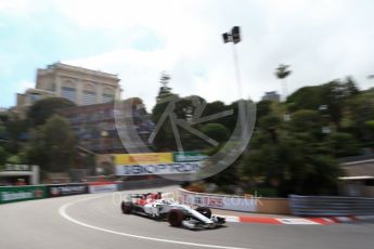 World © Octane Photographic Ltd. Formula 1 – Monaco GP - Practice 2. Alfa Romeo Sauber F1 Team C37 – Marcus Ericsson. Monte-Carlo. Thursday 24th May 2018.