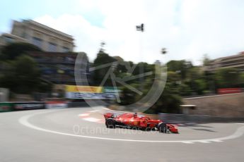 World © Octane Photographic Ltd. Formula 1 – Monaco GP - Practice 2. Scuderia Ferrari SF71-H – Sebastian Vettel. Monte-Carlo. Thursday 24th May 2018.