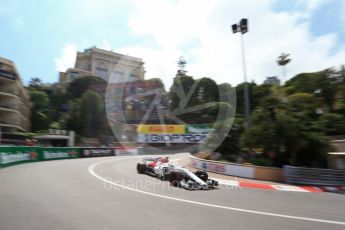 World © Octane Photographic Ltd. Formula 1 – Monaco GP - Practice 2. Alfa Romeo Sauber F1 Team C37 – Marcus Ericsson. Monte-Carlo. Thursday 24th May 2018.