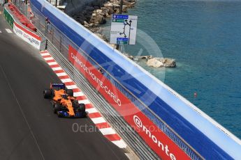 World © Octane Photographic Ltd. Formula 1 – Monaco GP - Practice 2. McLaren MCL33 – Fernando Alonso. Monte-Carlo. Thursday 24th May 2018.