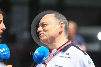 World © Octane Photographic Ltd. Formula 1 - Monaco GP - Qualifying. Frederic Vasseur – Team Principal and CEO of Sauber Motorsport AG. Monte-Carlo. Saturday 26th May 2018.