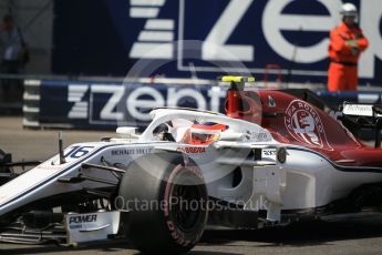 World © Octane Photographic Ltd. Formula 1 – Monaco GP - Qualifying. Alfa Romeo Sauber F1 Team C37 – Charles Leclerc. Monte-Carlo. Saturday 26th May 2018.