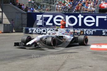 World © Octane Photographic Ltd. Formula 1 – Monaco GP - Qualifying. Williams Martini Racing FW41 – Sergey Sirotkin. Monte-Carlo. Saturday 26th May 2018.