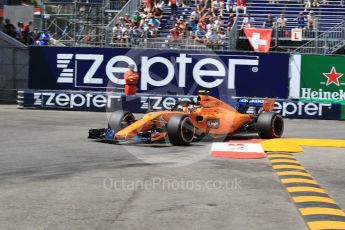 World © Octane Photographic Ltd. Formula 1 – Monaco GP - Qualifying. McLaren MCL33 – Stoffel Vandoorne. Monte-Carlo. Saturday 26th May 2018.