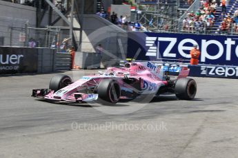 World © Octane Photographic Ltd. Formula 1 – Monaco GP - Qualifying. Sahara Force India VJM11 - Esteban Ocon. Monte-Carlo. Saturday 26th May 2018.