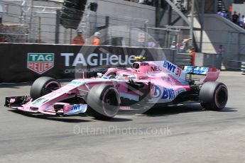 World © Octane Photographic Ltd. Formula 1 – Monaco GP - Qualifying. Sahara Force India VJM11 - Esteban Ocon. Monte-Carlo. Saturday 26th May 2018.