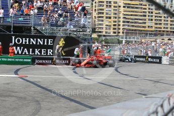 World © Octane Photographic Ltd. Formula 1 – Monaco GP - Qualifying. Scuderia Ferrari SF71-H – Sebastian Vettel. Monte-Carlo. Saturday 26th May 2018.